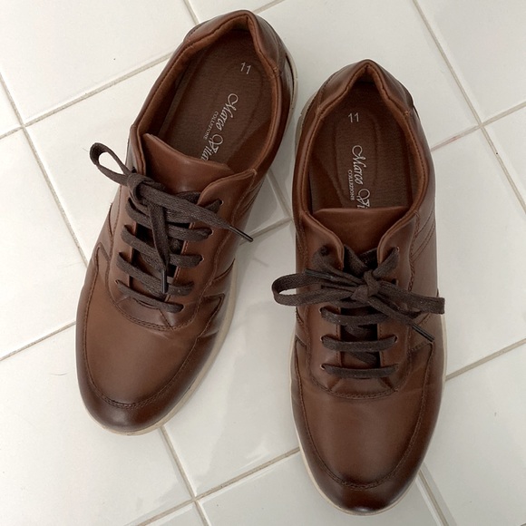 EUC Marco Vitale men casual dress shoes brown sz11 - Picture 2 of 5